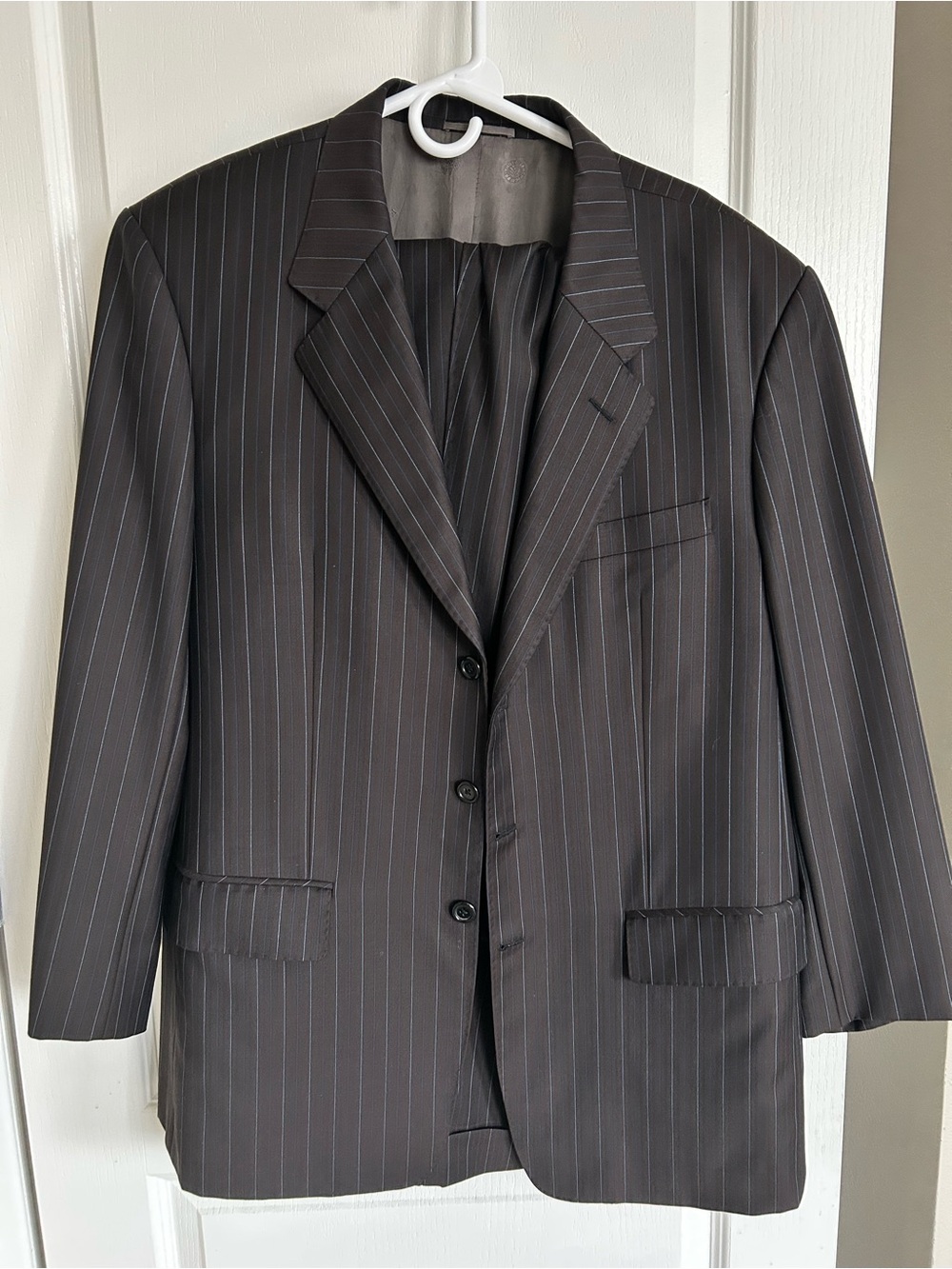 Ermenegildo Zegna y Custom Tailored 2-Piece Suit dark grey– Wool & Silk